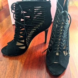 Stiletto Heels with Cut Outs- Size 7.5